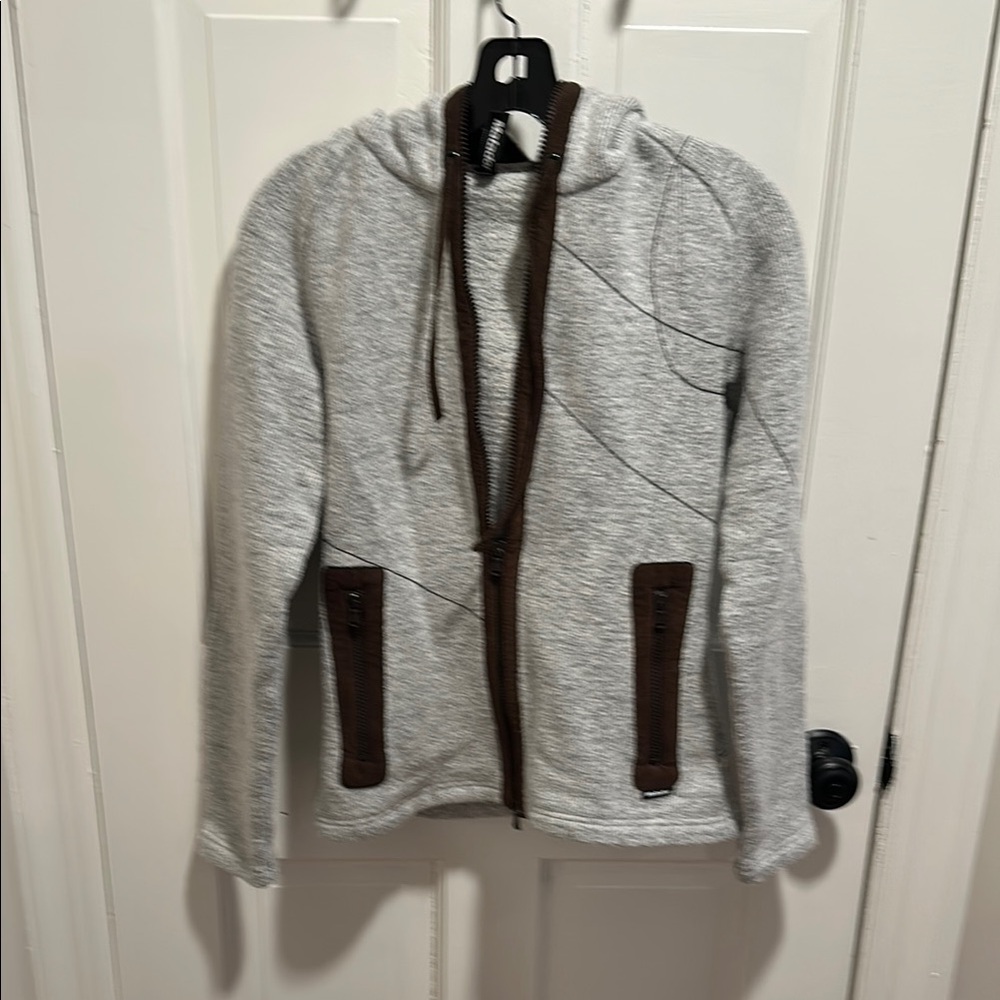 Matador Gray Hoodie with Brown Accents